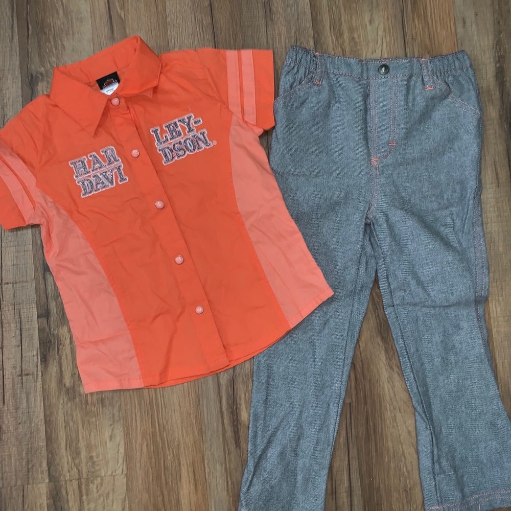 Harley Davidson girls outfit